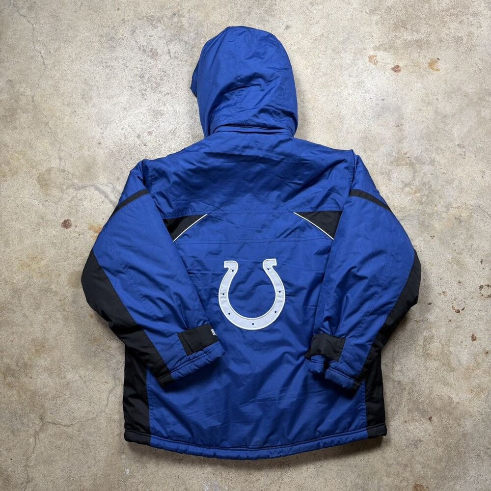 VTG Y2K NFL Indianapolis Colts Football Puffer Jacket Size S